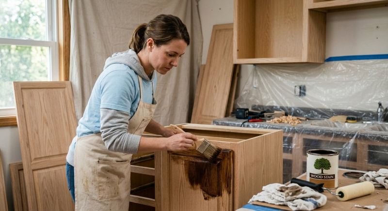 Cabinet Staining Service in Bloomington, IN