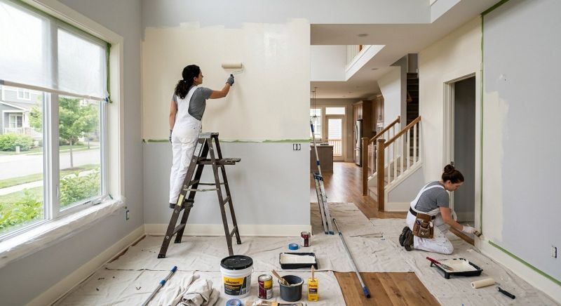 Stucco Ceiling Painting in Kansas City, KS