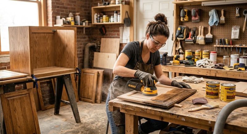Wood Cabinet Refinishing in Dayton, OH